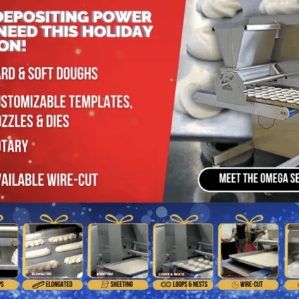 Erika Baking Equipment is an exclusive distributor of MONO confectionery depositors including their Omega Series.