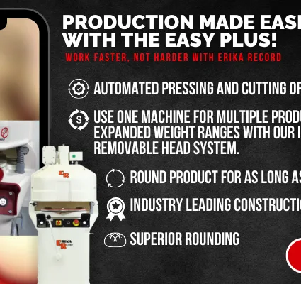 Erika Baking Equipment is home our industry leading divider rounders. This includes the Easy Plus, offering best of both automation and versatility on the production floor.