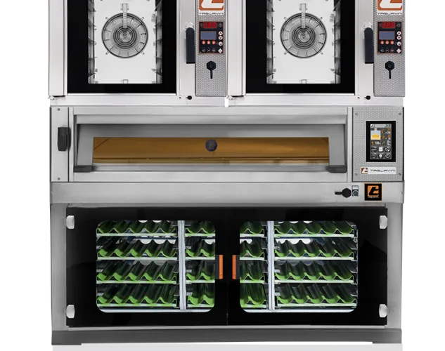 Erika Baking Equipment is the exclusive distributor of the Tagliavini Complex, a dual mixed-use deck oven and convection that combines both oven types into the footprint of a single deck oven.