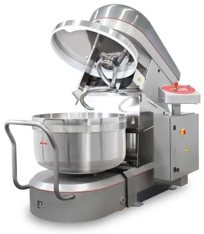 LP Group | LUX-R, Reinforced Removable Bowl Spiral Mixer, Lid Open