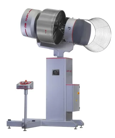 LP Group | LYNX-R Tilting Bowl Spiral Mixer Discharge
