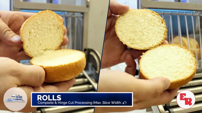 Bakery Slicer | Hinge & Complete Cuts | Bread & Rolls