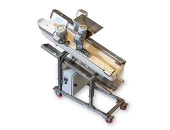 Colbake belt rounder for high-hydration artisan bread dough.