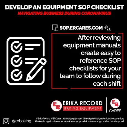 develop an equipment sop checklist