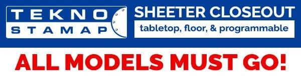 Sheeter closeout