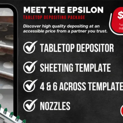 Erika has partnered with MONO to deliver a high quality, affordable tabletop confectionery depositor option for your bakery!