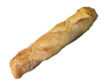 Finished long bread output from the JAC Tradiform D12 long-format grid OPTGRILFOR1201, used to illustrate angled-blade long-product moulding results.