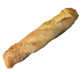 Finished long bread output from the JAC Tradiform D16 long-format grid OPTGRILFOR1602, used to illustrate long-product moulding results.