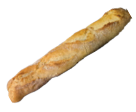 Finished long bread output from the JAC Tradiform D18 long-format grid OPTGRILFOR1801, used to illustrate long-product moulding results.