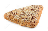 Finished triangular product output from the JAC Tradiform D24 triangular grid, used to illustrate moulded bread results.