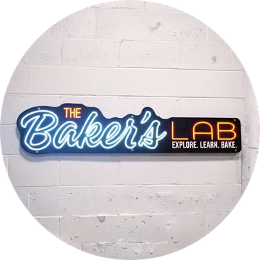 The Baker’s Lab sign at Erika Baking Equipment, representing the company’s showroom and test bakery for equipment demonstrations.